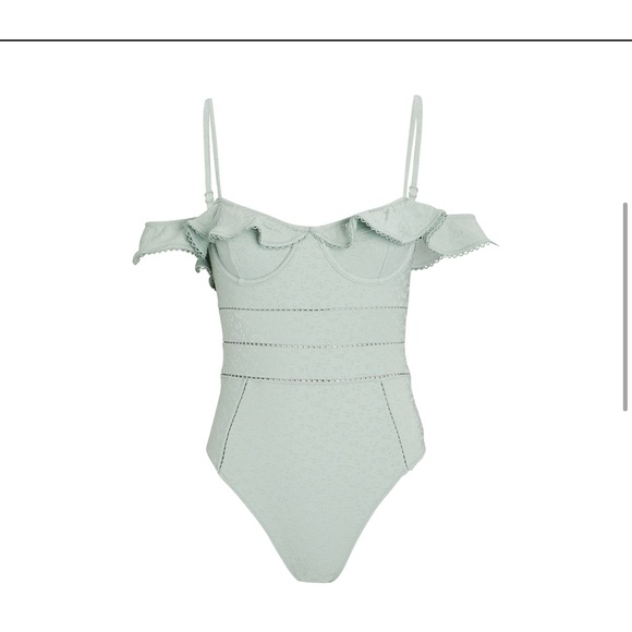 JONATHAN SIMKHAI Irving Eyelet One-piece Swimsuit - Picture 3 of 8